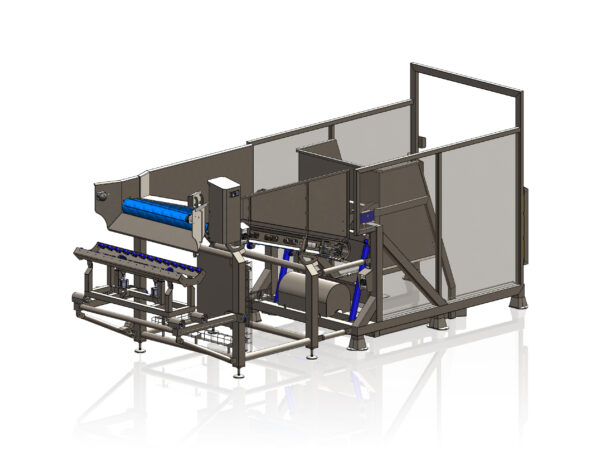 Kantelaar hydraulisch 1 ton Opvoerband Rollenbaan met weegunit Automatisering, rotator kistenkantelaar opvoerband bufferband transportband weegsysteem